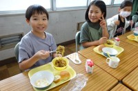 やきそばに切り干し大根が入っています